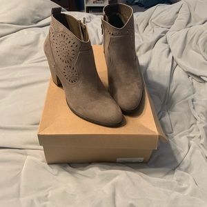 Heeled Suede Booties